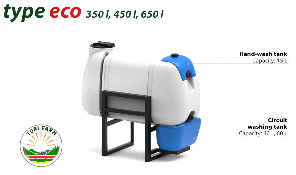           ECO 450 permetező tartály,kézmosóval