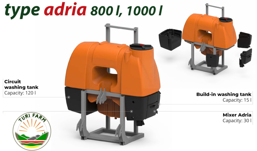         ADRIA 1000 permetező tartály