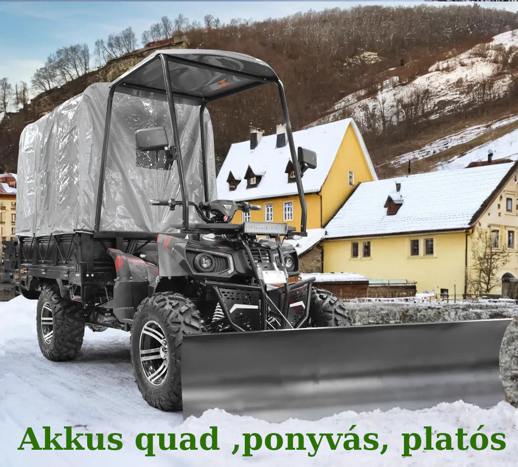FARMER CARGO elektromos quad műszakival.