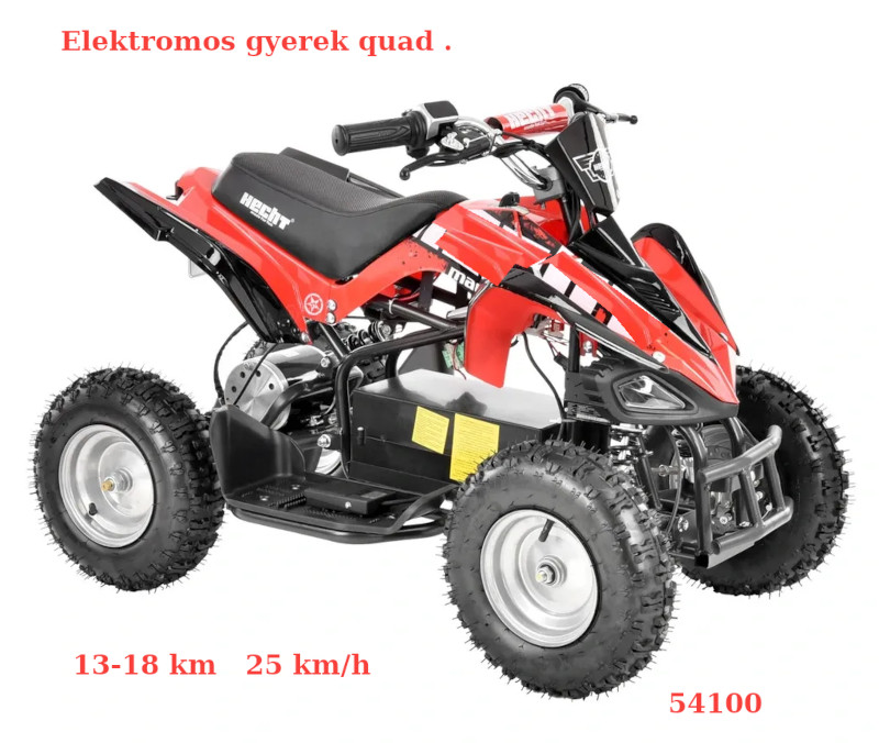       Akkumulátoros kisgyerek quad 13km 25km/h 54100