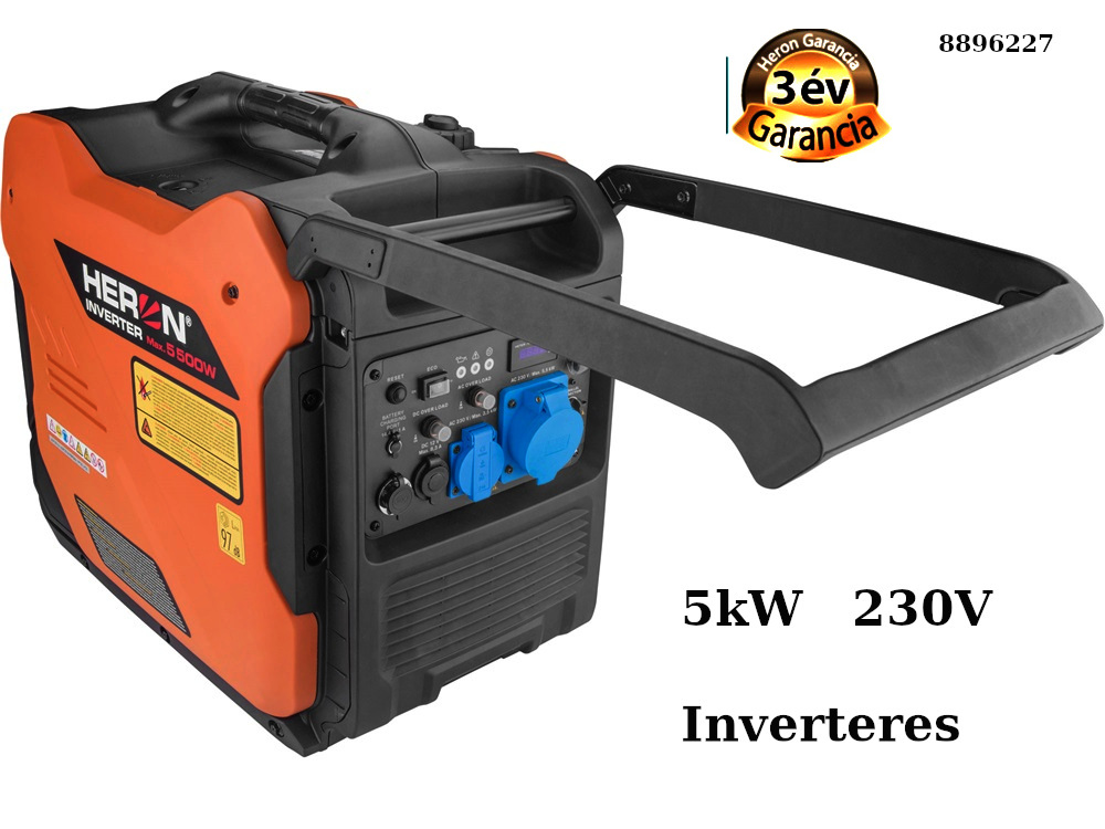 Aggregátor, áramfejlesztő, 5,0 kW, 230V