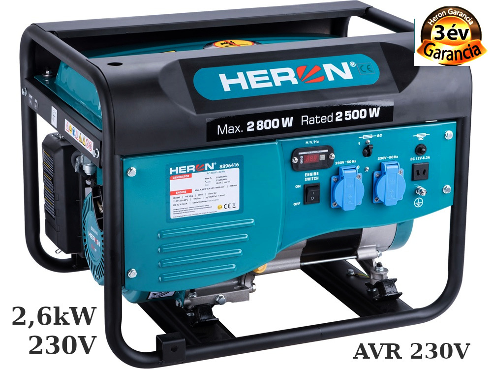              Aggregátor áramfejlesztő 2,6Kw 230V