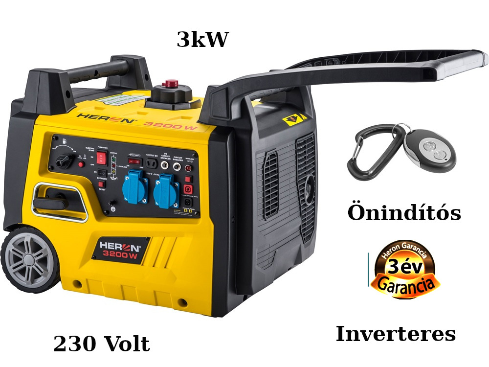             Aggregátor 3kW 230 volt inverteres