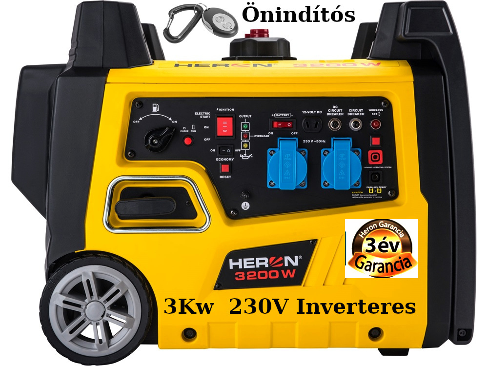 Aggregátor 3kW 230 volt inverteres