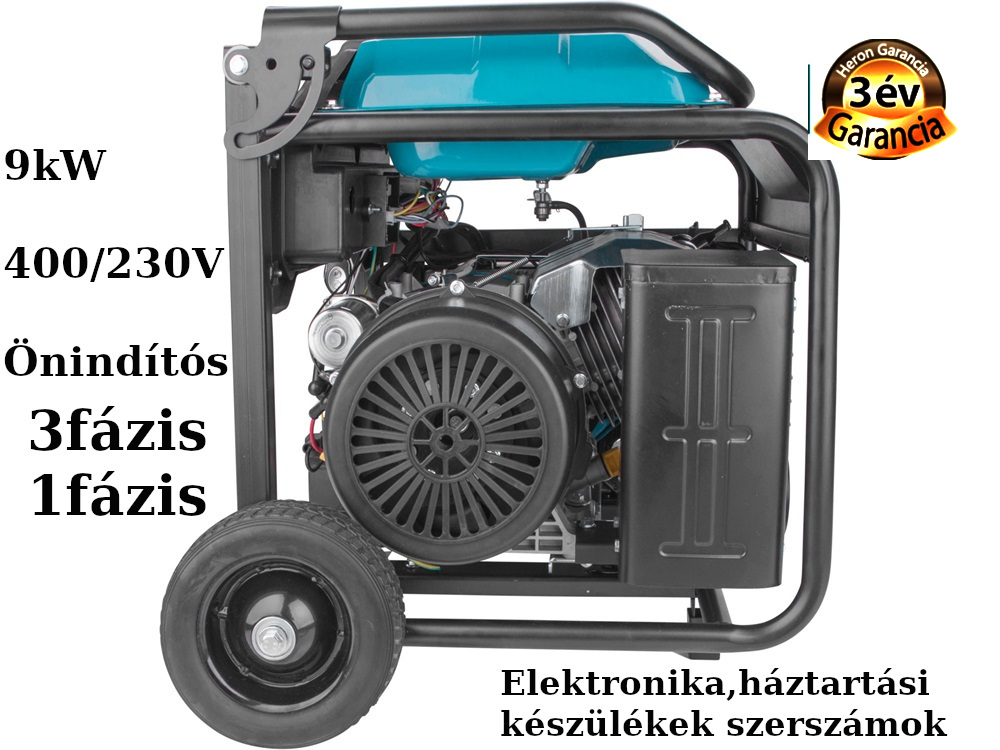 Aggregátor 9kW 400/230 volt önindítós