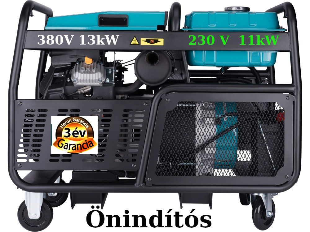      Aggregátor 13kW 400/230 V önindítós