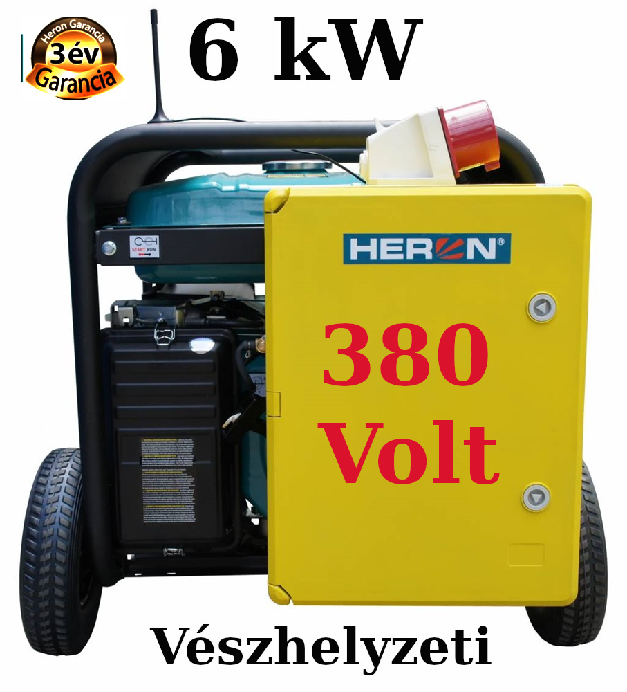    Aggregátor  6kW 400V önindítós VÉSZHELYZETI