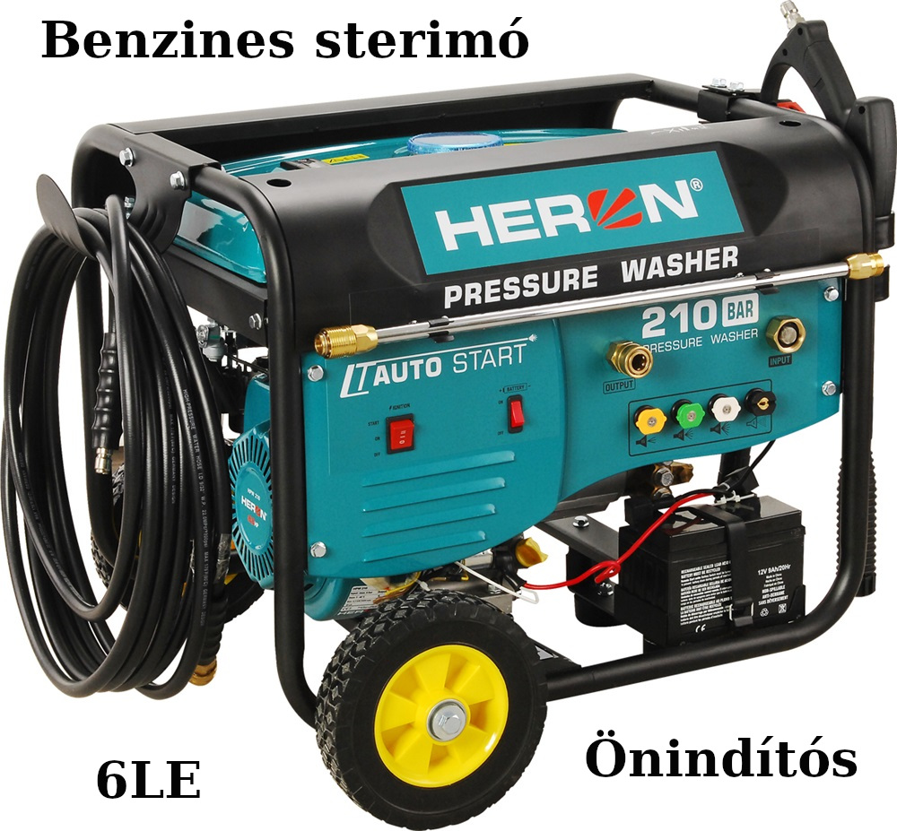    Magasnyomású mosó, 6 LE,öninditóval.